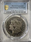 1895-S $1 Morgan Silver Dollar PCGS VG Details, Rim Damage