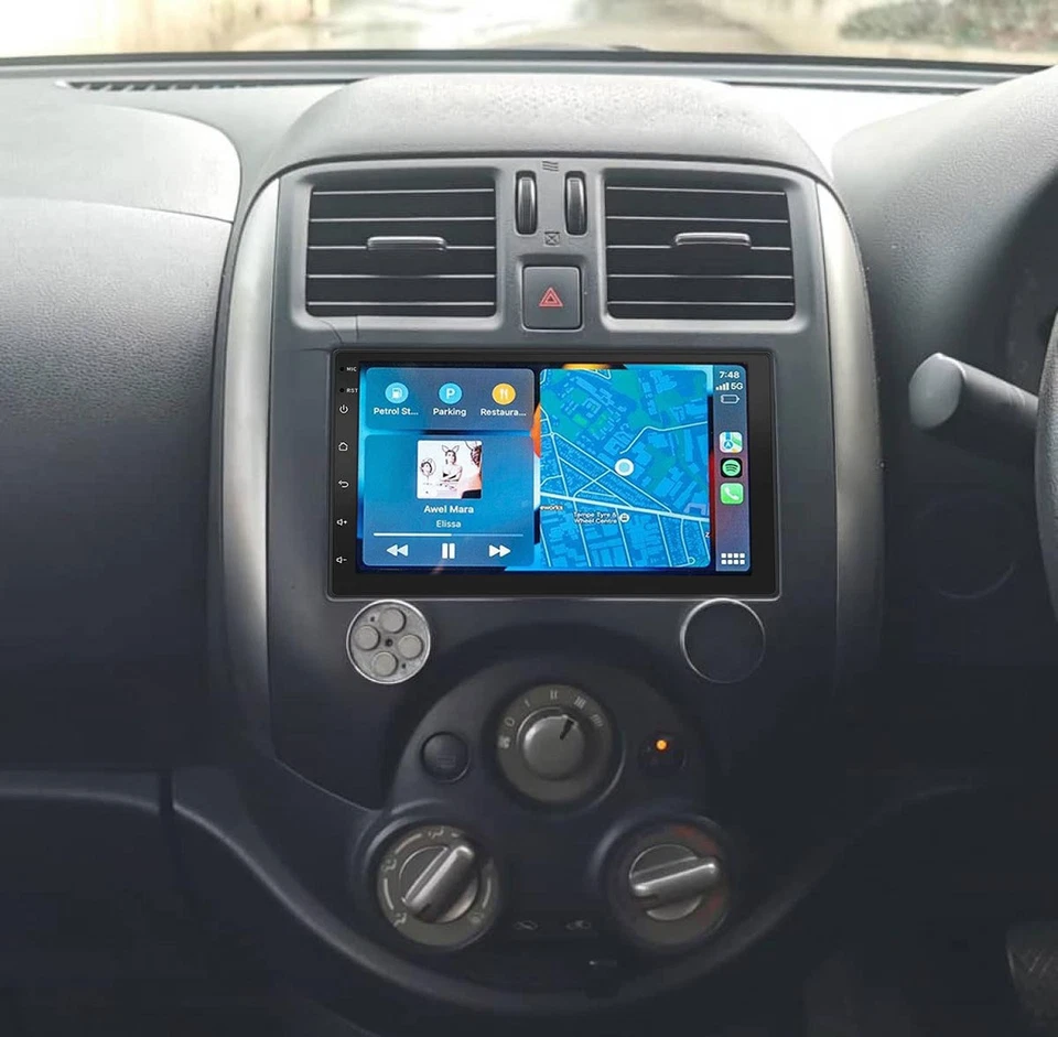 For Nissan Almera 2012-14 Head Unit Wireless CarPlay Android GPS BT Radio 4+64G - image 4 of 4