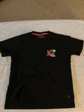 Psycho Bunny Colorful Graphic Black Tee Boys Size 14-16 Large 100 Pima Cotton