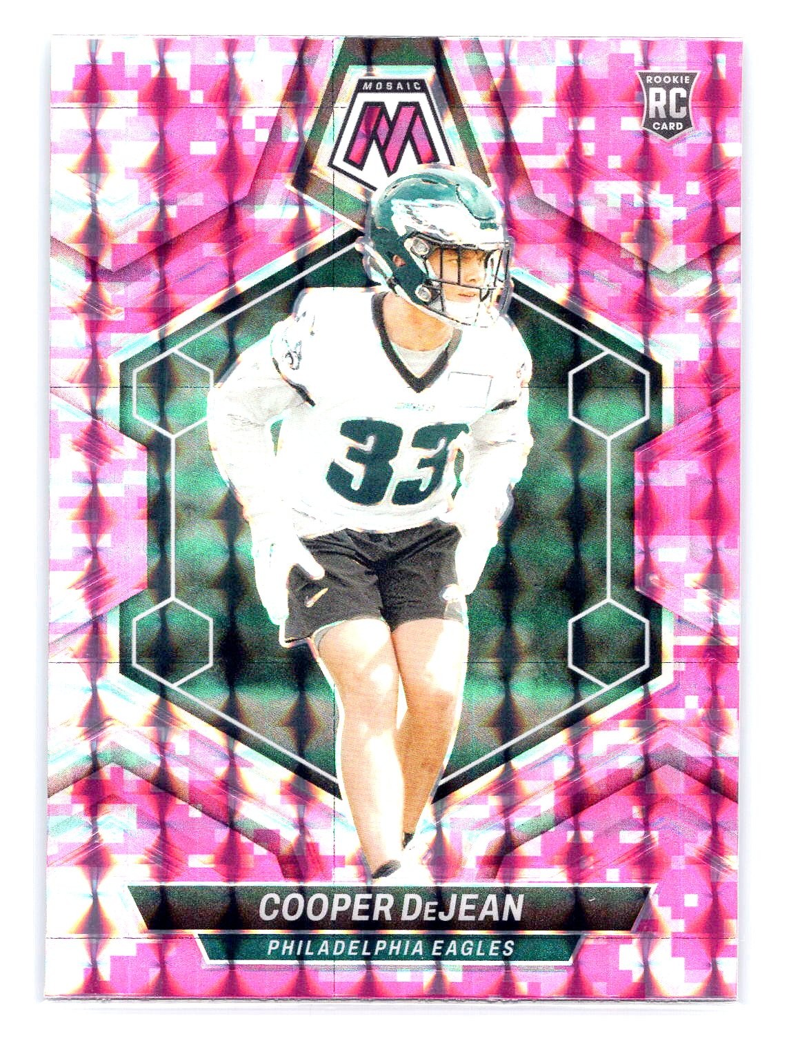 Cooper DeJean 2024 Panini Mosaic #340 Pink Camo RC Rookie
