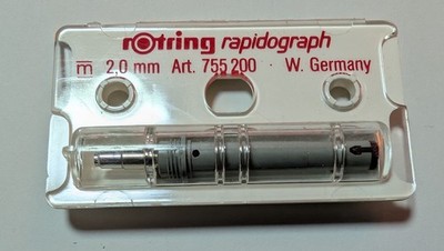 rOtring Rapidograph Zeichenkegel 2,0 mm Neu Originalverpackt