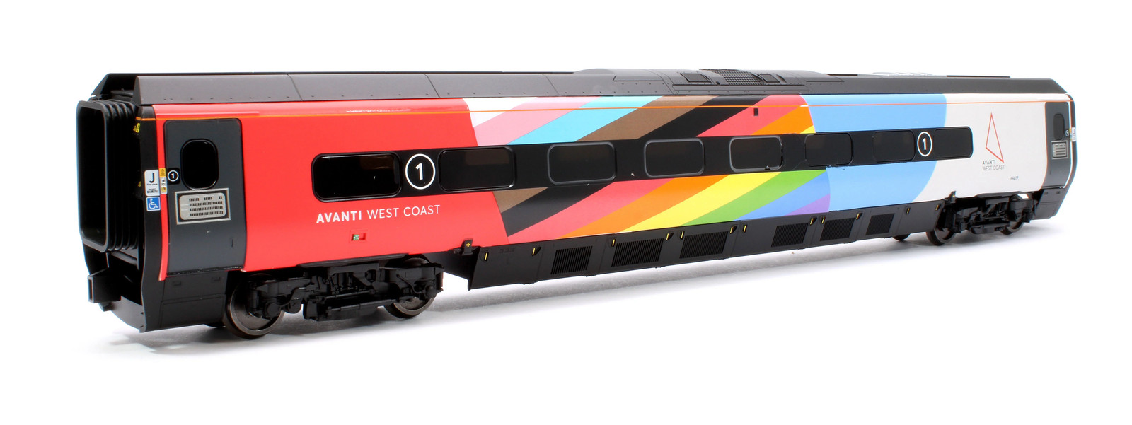 Hornby R40198 Pendolino Motor First (MF) Avanti West Coast Pride Livery 69419