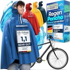 NEXTCOVER Regenponcho Fahrrad für Damen & Herren Regencape wasserdicht blau Gr.L
