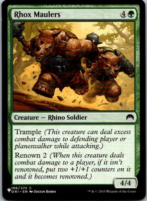 Rhox Maulers The List Reprints NM Normal