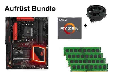 Bundle ASRock Fatal1ty X370 Gaming X + AMD Ryzen 3 / Ryzen 5 + 8GB bis 32GB RAM