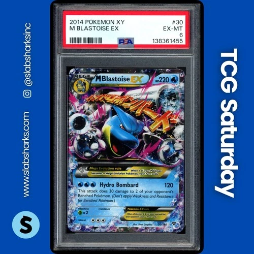 2014 POKEMON XY #30/146 M BLASTOISE EX PSA 6