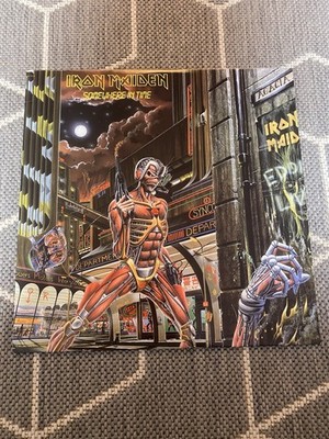 Iron Maiden   Somewhere In Time Vinyl SJ-12524SRC Pressing US 1986 Near Mint