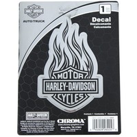 Harley Davidson B & S Flames Flamen Chrom HD Logo Sticker Aufkleber Decal Biker
