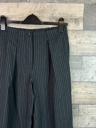 Pantalon Free People Tyler taille XS noir à rayures jambe droite - Photo 4/8
