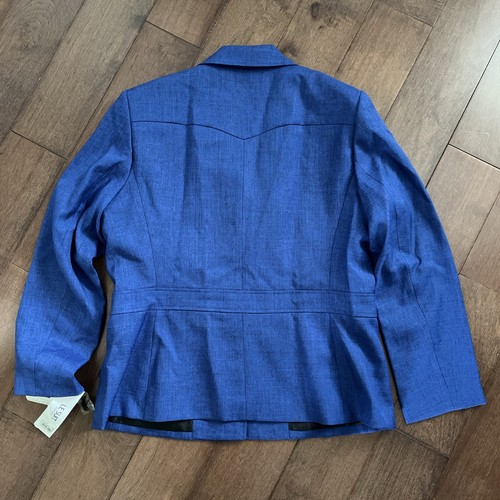 Giacca blazer Le Suit Essentials donna taglia 16 blu royal tweed nuova - Foto 22 di 22
