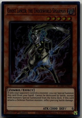 Ghost Lancer, the Underworld Spearman Ultra Rare Battles of Legend: Monstrous Re
