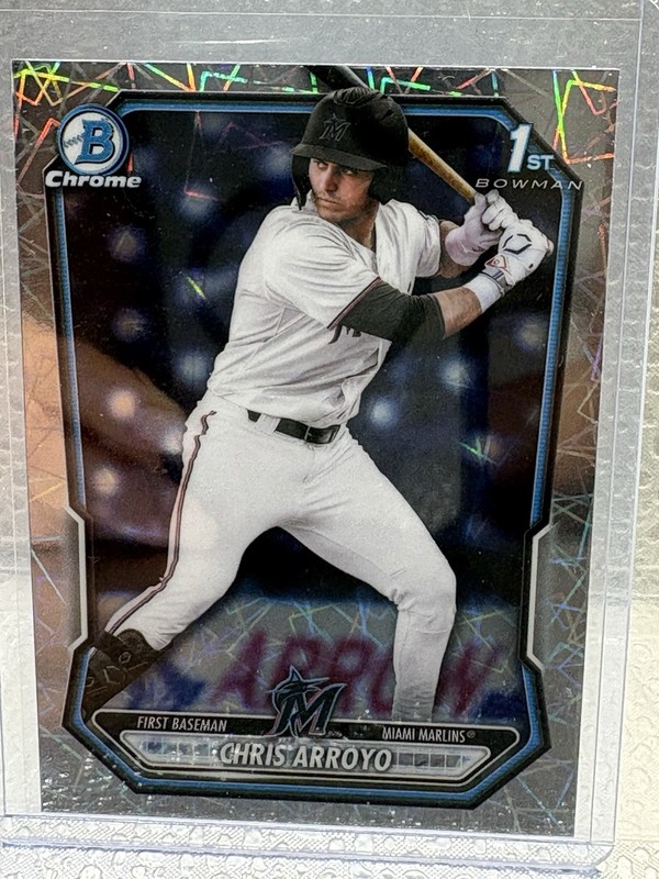 Chris Arroyo 2026 Bowman Chrome Prospects 1st Lazer Refractor #BCP-61 Marlins