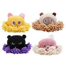 Talking Mop Plush Toy Squeaky Dog Toys Cute Cartoon Teething Doll