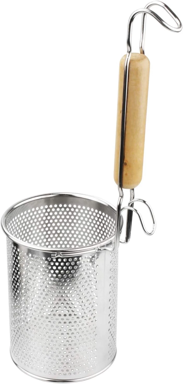 Spaghetti Strainer Spoon, Stainless Steel Food Strainer Noodle Strainer with Han
