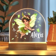 Personalized Acrylic Night Light for Baby, Soft Kids Lamp, Christening Gift