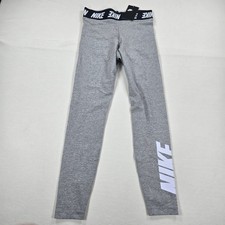 NWT Nike High Rise Sportswear Club Tight Fit Gray Leggings Women's Size Small