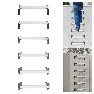 Wall Mounted Window Well Egress Ladder, Adjustable Fire Emergency Escape Ladder