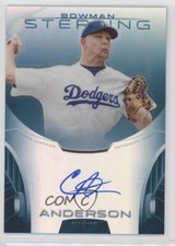 2013 Bowman Sterling Prospect Blue Refractor 5/25 Chris Anderson Auto 5y7