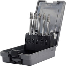 Carbide Burrs Set - 5Pcs Diameter Extended Long Double Cut Solid Carbide Rotary