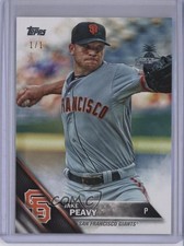 2016 Topps Industry Summit 1/1 Jake Peavy #320 2a8