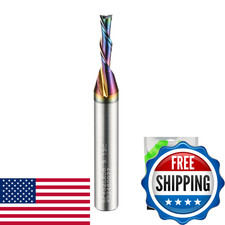 Sharpro 1/8 Downcut Router Bit 1/4 Shank Spiral Cnc Router Bits Coating Down