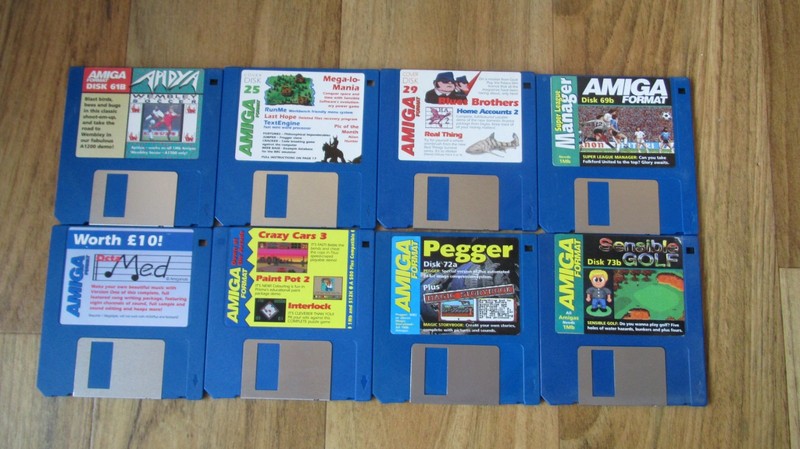AMIGA FORMAT Cover Floppy Disks 8 TESTED