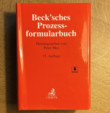 C.H.BECK Beck sches Prozessformularbuch 15. A...