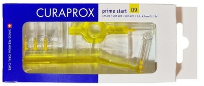 Curaprox Prime Set 5x CPS 09 gelb Interdentalbürsten 1x UHS 409 - 1x UHS 470