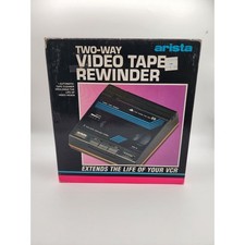 Arista Two Way Video Tape Rewinder Extends Life of VCR Automatic Shutdown