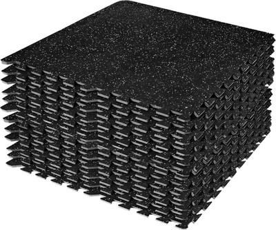 Sivan Fitness 1/2'' Thick Rubber Top High-Density EVA Foam Gym Flooring for Home