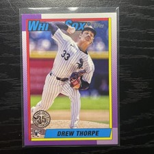 2025 Topps Series 1 - 1990 35th Anniversary #T90-8 - Drew Thorpe RC - White Sox