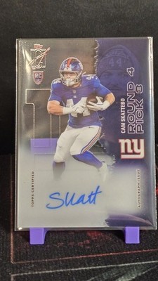 Topps 2025 Signature Class Cam Skattebo Giants Crystal Clear Auto RCCL-CS SKATT