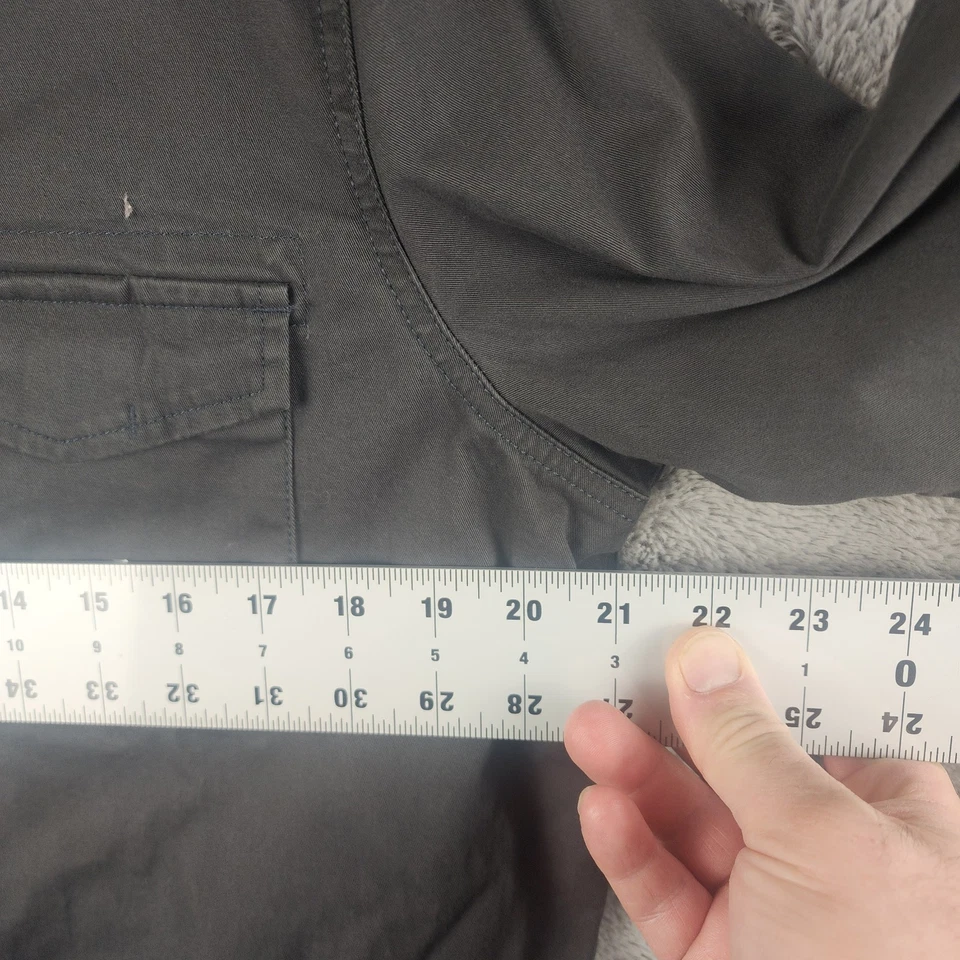 Lucky Brand Womens Medium Gray Button Down Utility Jacket - Image 3 of 4