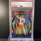 2024 Select Prizm Red and Blue Shock #30 Bo Nix RC Rookie CONCOURSE PSA 10 GEM