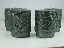 Kerze Malia, Safe Candle, Set 4 St&uuml;ck, Farbe tannengr&uuml;n, Gr&ouml;&szlig;e 80/65 mm, Ker