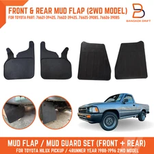 FR RR Black Mud Flap Splash Guard For 2WD Toyota Pickup 4Runner LN80 LN90 88-96