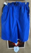 Nike mens board shorts blue/black/white mesh liner brief L loose pockets Indones