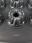 Wilton Non-Stick Aluminum Mini Fluted Tube Bundt Cake Pan 12-Cavity Gently Used — photo 4