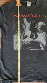 VINTAGE 1990s MY BLOODY VALENTINE FEED ME W YOUR KISS GOTH SHOEGAZE BOXY T-SHIRT