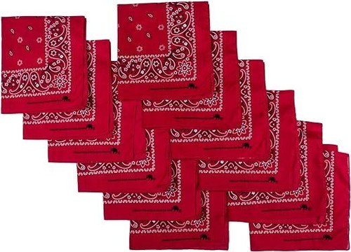Elephant Brand Bandanas 100% Cotton Since 1898 Bandana Gift -12 Pack Assorted - Picture 8 of 10