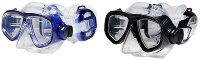 Oceama Pro Ear Tauchmaske mit angesetzten Ohrmuscheln blau oder schwarz
