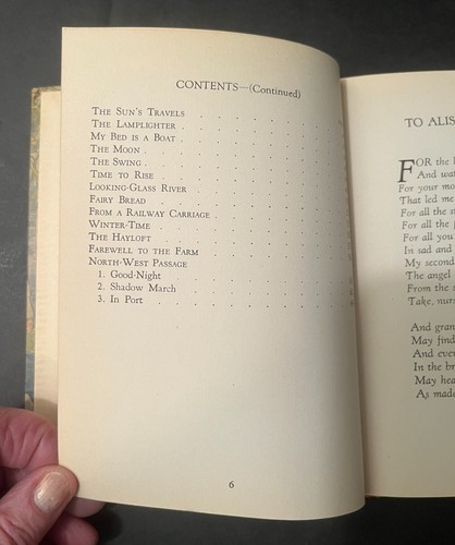 Vintage 1935 A Child's Garden of Verses by Robert Louis Stevenson - Hardcover - Picture 6 of 9