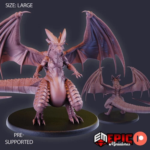 Fafnir A | Epic Miniatures | RPG D&D Pathfinder Wargaming Miniature