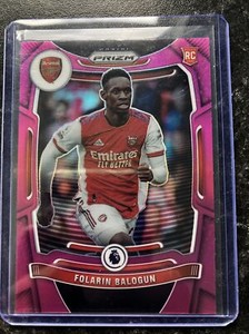 2021-22 Panini Prizm EPL Premier League Folarin Balogun Pink Rookie SSP