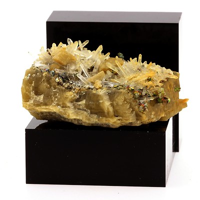Siderit, Quarz, Pyrit. 337,2 Ct. Mésage Mine, Vizille, Frankreich. Selten