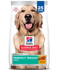 Hill's Science Diet Perfect Weight, Adult 1-6 Dog Food, Chicken Recipe, 25 lb