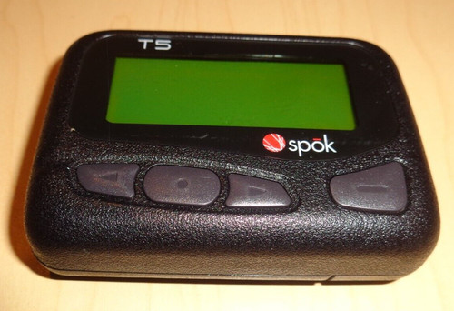 Sun Telecom T5 Spok Black 1-Way Alpha Numeric Encrypted Secure Pager