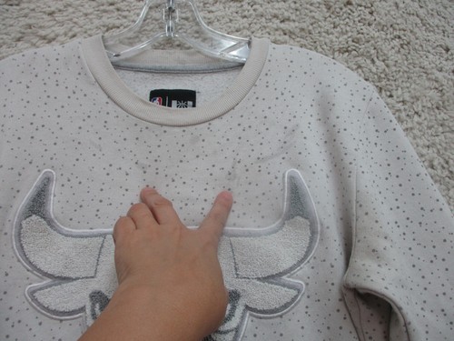 Chicago Bulls Sweater Small Adult Beige NBA Pullover Embossed Logo Casual Mens S - Picture 5 of 12