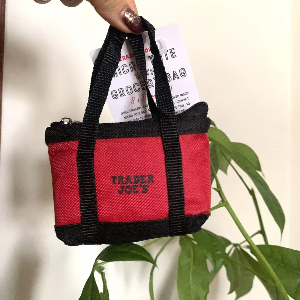 Zero Waste Canvas Bag With Zipper And Inner Zip Pocket 14in