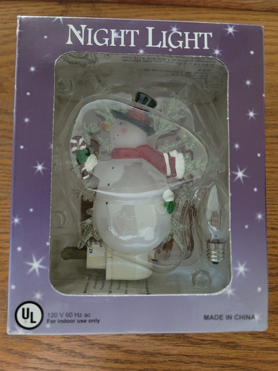 Costco Snowman & Snowflake Night Light Christmas Holiday